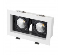 Встраиваемый светодиодный светильник Arlight CL-Kardan-S180x102-2x9W Warm 024130