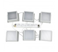 Встраиваемый светодиодный светильник Uniel ULP-0808 42W/4000К IP40 Grilyato White KIT06 (6 шт.) UL-00011060