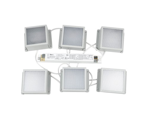 Встраиваемый светодиодный светильник Uniel ULP-0808 42W/4000К IP40 Grilyato White KIT06 (6 шт.) UL-00011060