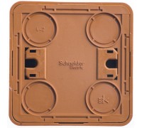 Выключатель двухклавишный Schneider Electric Этюд 10A 250V с подсветкой бук BA10-006T