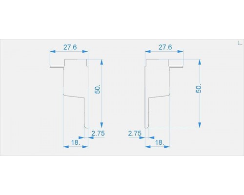 Заглушка Deko-Light End Cap H-EL-03-10 Set 2 pcs 979210