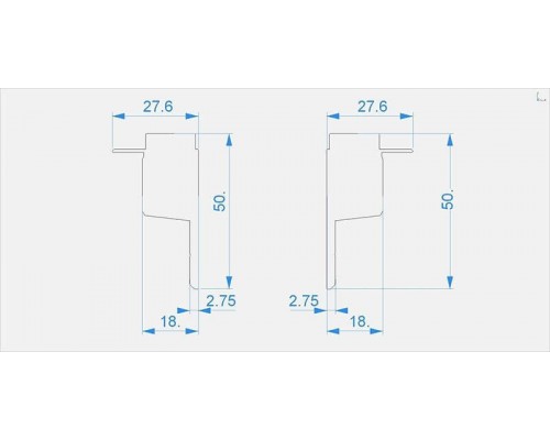 Заглушка Deko-Light End Cap H-EL-03-10 Set 2 pcs 979211