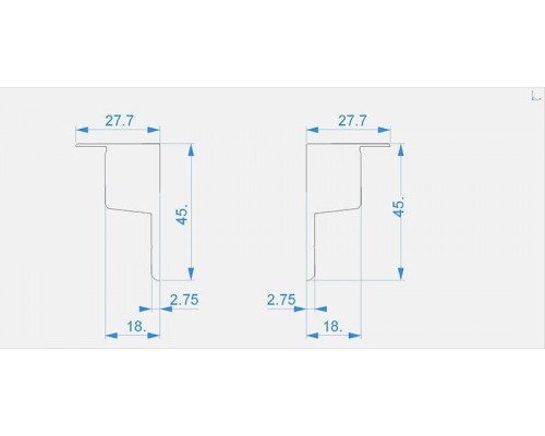 Заглушка Deko-Light End Cap P-EL-03-10 Set 2 pcs 978270