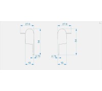 Заглушка Deko-Light End Cap R-EL-03-10 Set 2 pcs 979710